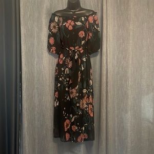 Bardot sheer floral dress